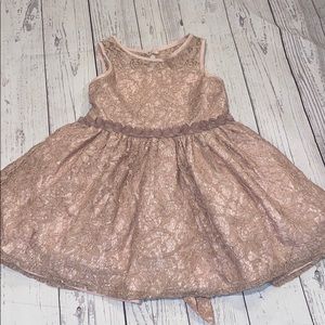 Pippa & Julie Mauve floral and lace formal dress